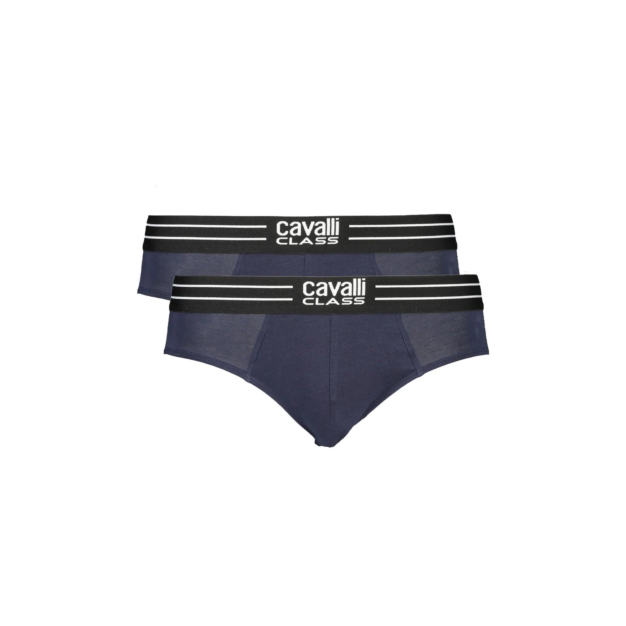 Cavalli Class Slip Uomo Blu Bi-Pack con Elastico Logo Intimo - foto prodotto